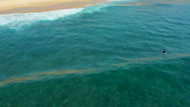 SHIPWRECKS LOS CABOS BCS MEXICO-2021: Swimmers in Clear Turquoise Ocean Near Sandy Shore