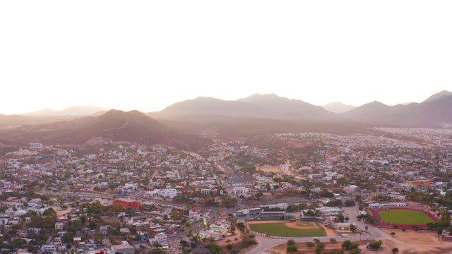 SAN JOSE DEL CABO MEXICO-2021: City with Moving Vehicle and Changing Sports Fields