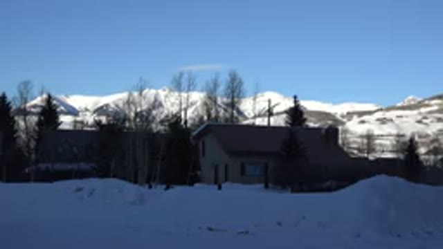 CRESTED BUTTE COLORADO-2015: A Beautiful House Surrounded By Snow