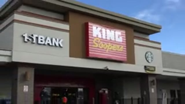 WESTMINSTER COLORADO-2015: Showing The Front Of A Strip Mall A Bank And King Coopers