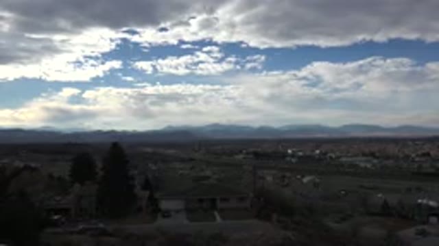 WESTMINSTER COLORADO-2015: Light Traffic Blue Sky And White Clouds On A Clear Day