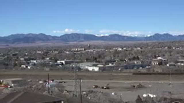 WESTMINSTER COLORADO-2015: Aerial And Panoramic View Of City With Many Buildings And Vehicles