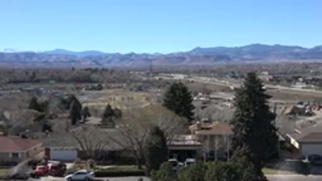 WESTMINSTER COLORADO-2015: Brown Mountains And Blue Sky In A Sunny Day