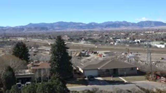 WESTMINSTER COLORADO-2015: Panoramic Houses Cars Transiting The Road And Mountains