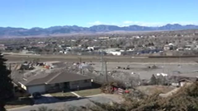 WESTMINSTER COLORADO-2015: Panorama of Highway Stretch Through Rural Landscape