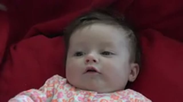 WESTMINSTER COLORADO-2015: Cute Infant Child Moving Arms in Happy Moment