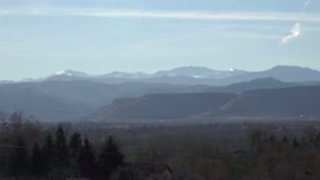 ARVADA COLORADO-2015: Mountains Clouds Trees High Mist Green Day Snow Hills
