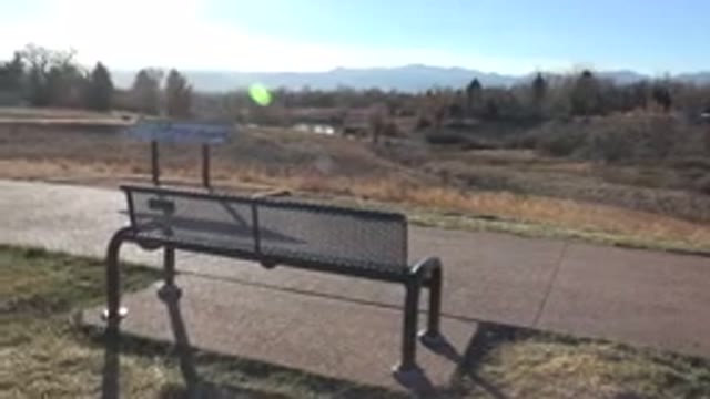 ARVADA COLORADO-2015: A Beautiful Nature Scene With A Bench