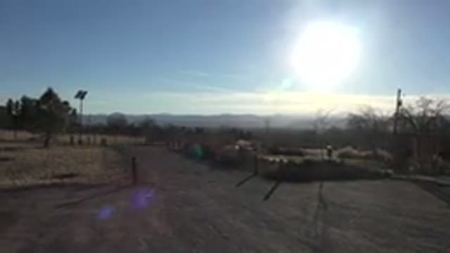 ARVADA COLORADO-2015: Snow Covered Field And Blue Sky On A Bright Sunny Day