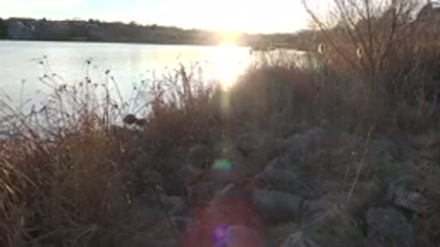 WESTMINSTER COLORADO-2015: Beautiful And Calm Lake Surrounded By Stones And