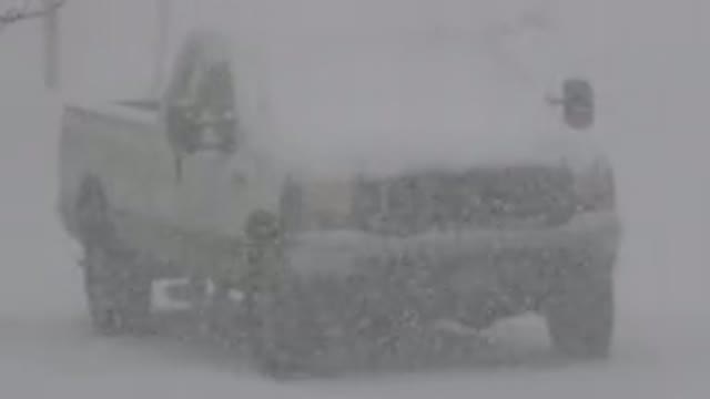 WESTMINSTER COLORADO-2015: Car Sitting in a Snowstorm Getting Snow on It