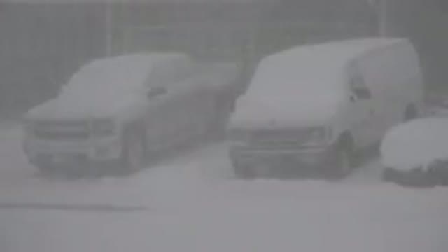 WESTMINSTER COLORADO-2015: Heavy White Snowfall On A Car And Nearby Area