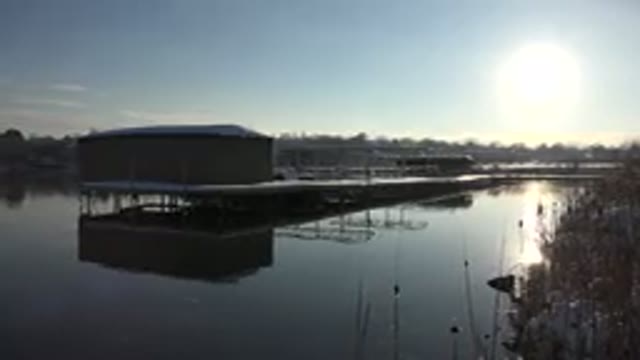 WESTMINSTER COLORADO-2015: Empty Boat at Barbour on a Clear and Sunny Winter Day