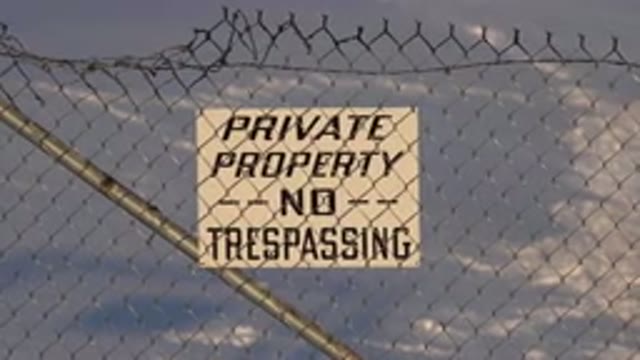 WESTMINSTER COLORADO-2015: A Fence With A Sign That Reads Private Property No Trespassing