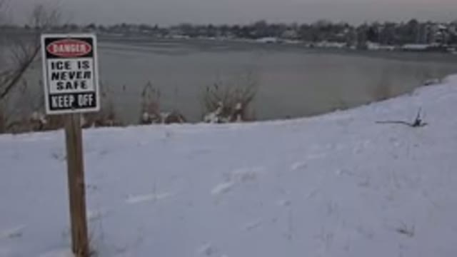 WESTMINSTER COLORADO-2015: A Warning Is Placed In The Snowy Lynda In A Vast Area