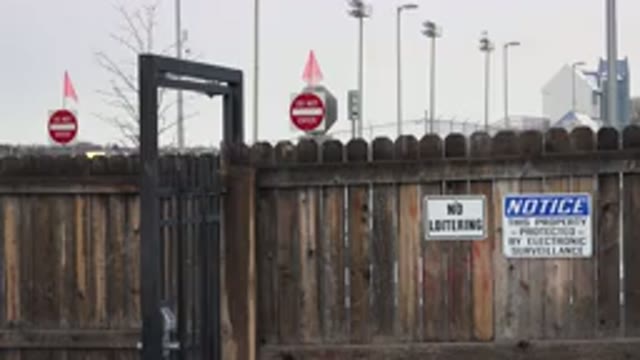 WESTMINSTER COLORADO-2015: Video Showing A Gated Area On A Cloudy Day