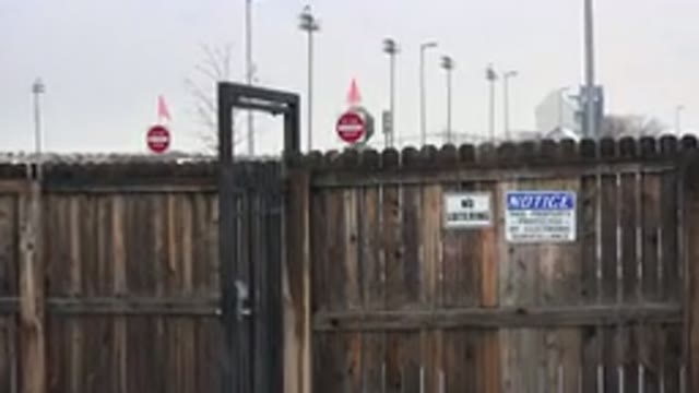 WESTMINSTER COLORADO-2015: Zooming On A Brown Wooden Fence With Private Property Sign