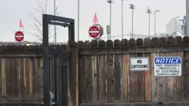 WESTMINSTER COLORADO-2015: Dark Brown Wooden Fence On A Cloudy Day