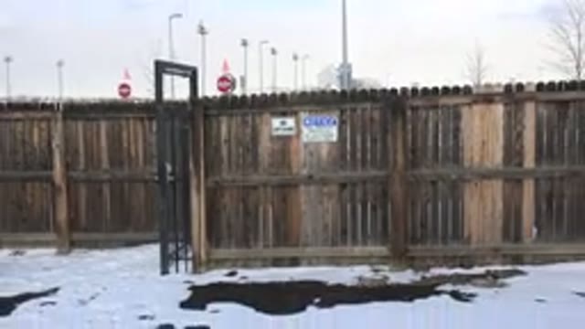 WESTMINSTER COLORADO-2015: Wooden Fence On A Snowy Day