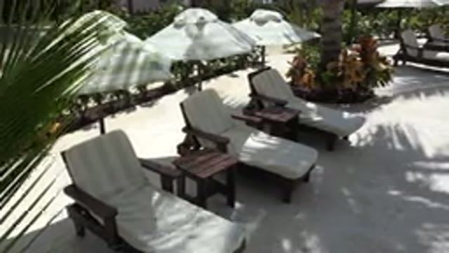 PLAYA DEL CARMEN MEXICO-2015: Cabana Furniture At The Resort