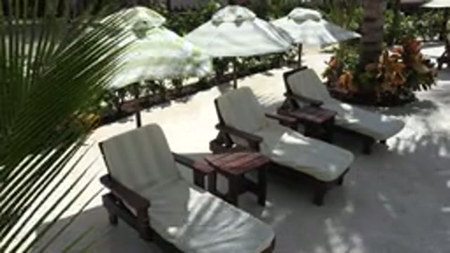 PLAYA DEL CARMEN MEXICO-2015: Cabana Furniture At A Hotel Or Resort Type