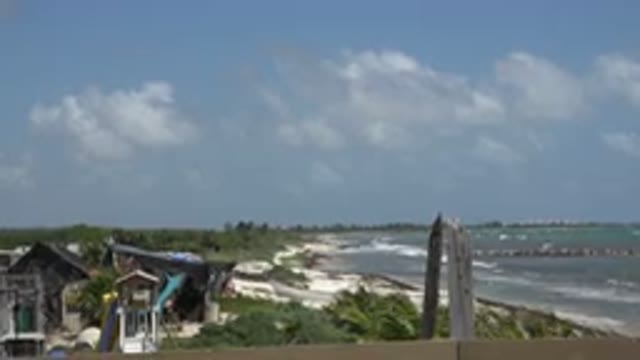 PLAYA DEL CARMEN MEXICO-2015: Family Enjoying Beach Day With Nature