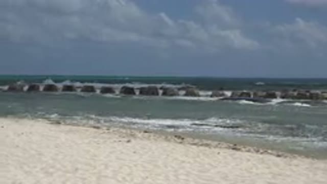 PLAYA DEL CARMEN MEXICO-2015: Beach Is One Of The Main Places Where People Like