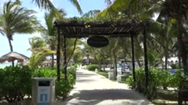 PLAYA DEL CARMEN MEXICO-2015: Beautiful Sunny Morning At A Magnificent Resort