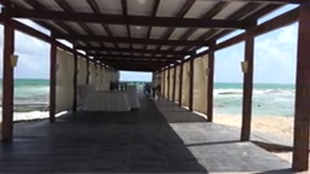 PLAYA DEL CARMEN MEXICO-2015: A Sparse Seaside To Relax With The Noise Of The Ocean