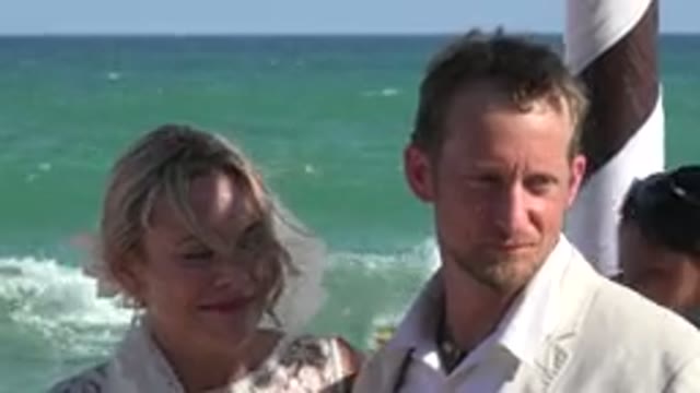 PLAYA DEL CARMEN MEXICO-2015: A Happy Wedding Is Taking Place At A Beach On A