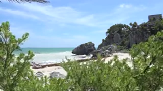 TULUM MEXICO-2015: Peace Tranquility Refreshed Scenery Beauty Elegant Serene