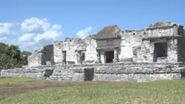 TULUM MEXICO-2015: Sublime Historical Monument Describing Human Civilization And