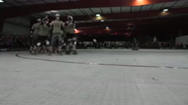 DENVER COLORADO-2015: Group Of Skaters Performing In Stadium Bleachers Full Of