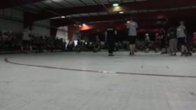 DENVER COLORADO-2015: Amazing People Skating On Red And White Indoor Rink