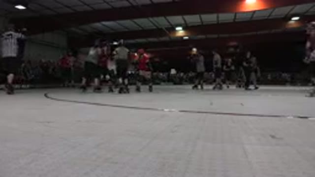 DENVER COLORADO-2015: People On Roller Skates Getting Ready To Skate In A Circle