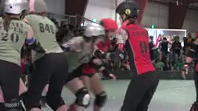 DENVER COLORADO-2015: Teen Girls Shaking Violently On A Skating Rink