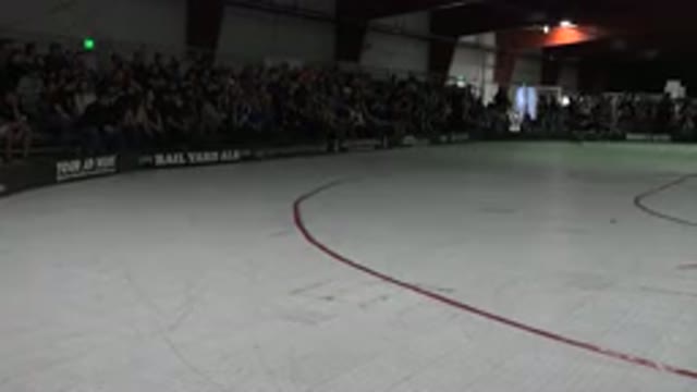 DENVER COLORADO-2015: Near Empty Red And White Indoor Roller Rink