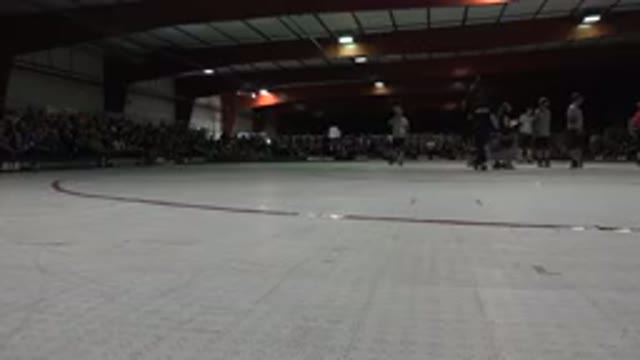 DENVER COLORADO-2015: Indoor Skating Rink With Person and Referee