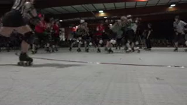DENVER COLORADO-2015: People Having Fun Roller Skating At A Skating Rink With