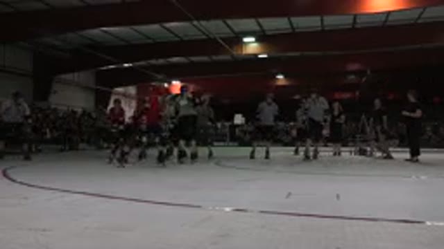 DENVER COLORADO-2015: Kids Skating In Competitive Game At Indoor Rink