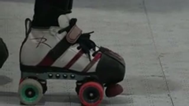 DENVER COLORADO-2015: A Skating Shoe In Color With White, Black, and Red Accents
