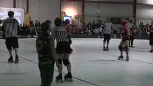 DENVER COLORADO-2015: Two Different Teams Are Playing Indoor Skating Game In
