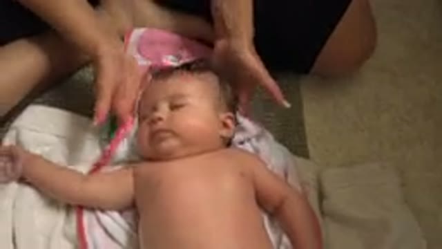 WESTMINSTER COLORADO-2015: Mom Drying Baby After Bath