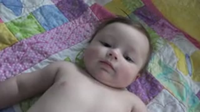 WESTMINSTER COLORADO-2015: Infant Baby Girl Wiggles, Smiles, and Giggles at Camera