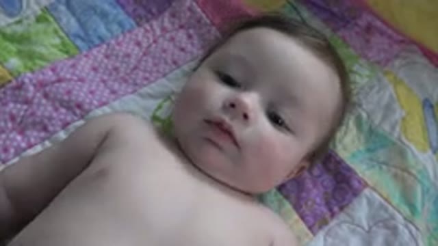 WESTMINSTER COLORADO-2015: Naked Newborn Baby Boy Smiles Brightly
