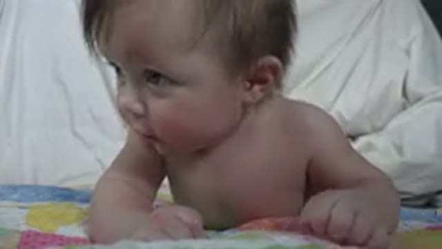 WESTMINSTER COLORADO-2015: A White Little Baby Sleeping On Her Stomach