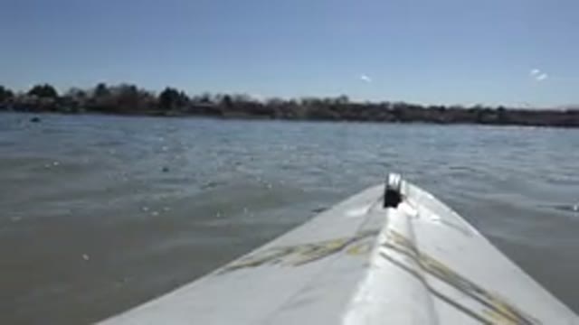 HIDDEN LAKE COLORADO-2015: Boats Soaring Across Bright Blue Lake In The
