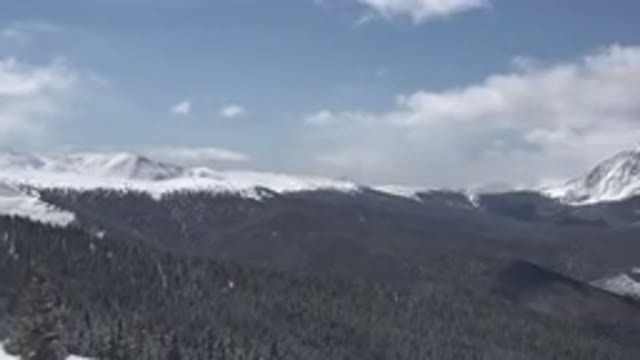 KEYSTONE COLORADO-2015: Beautiful Snowy Mountains Landscape in Remote Location