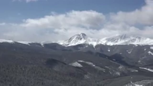 KEYSTONE COLORADO-2015: A Mountain Covered With White Snow All Over In Winter