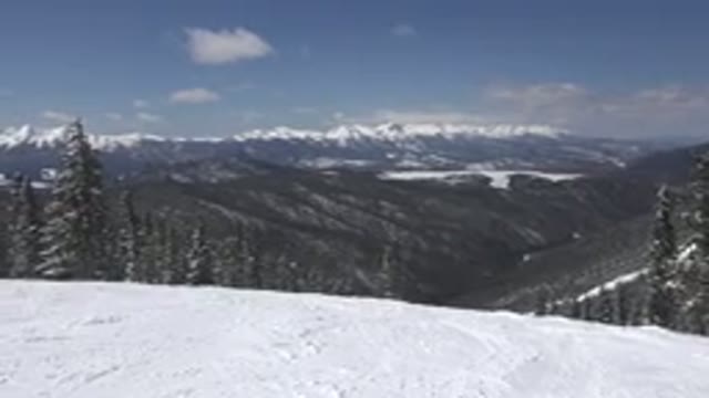 KEYSTONE COLORADO-2015: On A Mountain Seeing The Whole Landscape On A Cold Day